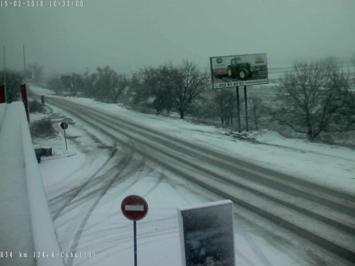 Yellow Warning for Snow. Current state of national roads (Photo)