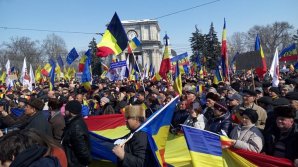 Manifesto in Chisinau. People wish for Republic of Moldova to unite with Romania (Photo)