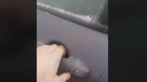 Cars transformed in ice toys, because of veneer