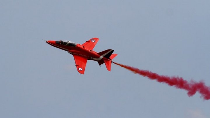 Red Arrows jet with two crew onboard crashes at RAF Valley in north Wales 