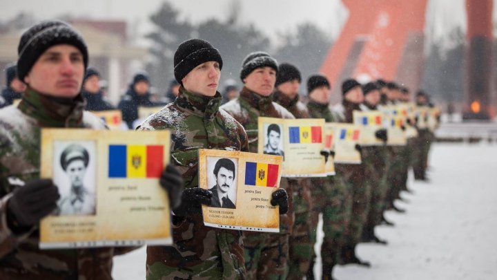 Pavel Filip participated today at rally organized to commemorate war heroes from the Transnistria War