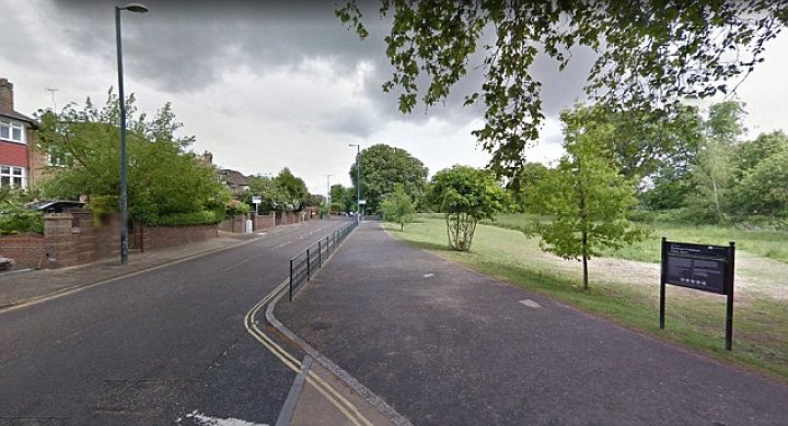 Woman has died after being engulfed in flames on busy street outside school