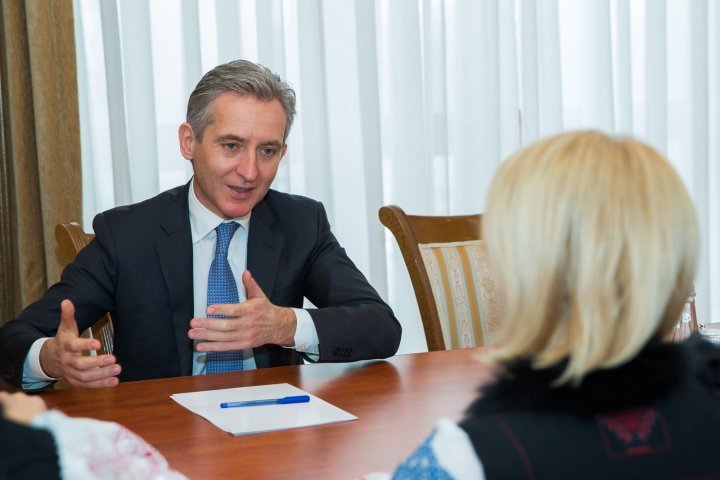 Meeting between Bucharest Mayor Gabriela Firea and Vice Premier for European Integration Iurie Leanca