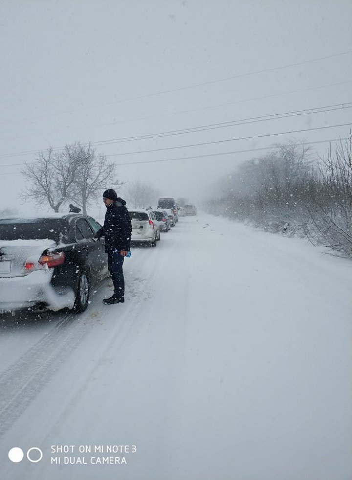 Winter is raging in Moldova. Trucks were banned from certain roads