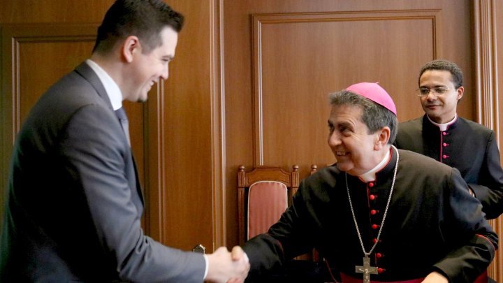 Tudor Ulianovschi met with Apostolic Nuncio to Republic of Moldova, Miguel Maury Buendía