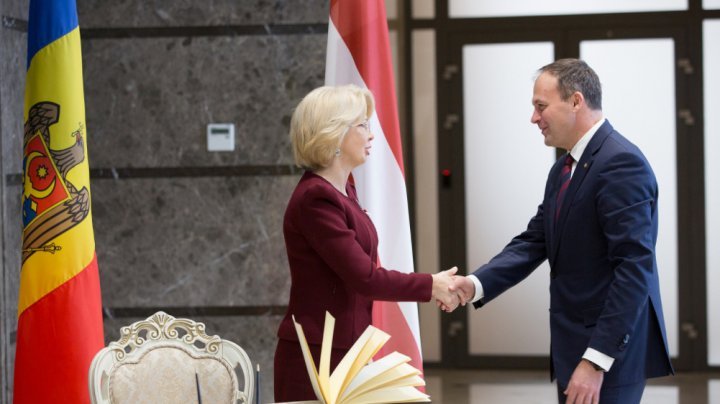 Latvia pledges support for Moldova's European agenda. Speaker of Saeima welcomed in Parliament meeting