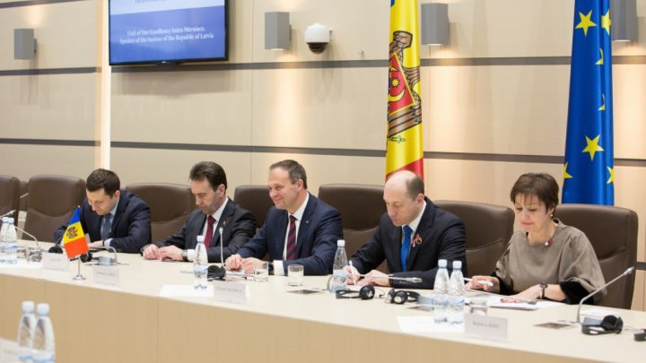 Latvia pledges support for Moldova's European agenda. Speaker of Saeima welcomed in Parliament meeting