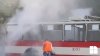 Alert! Fire breaks out at Chisinau trolleybus