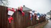 Shrine to burglar who was killed by a pensioner has been put back up for a fourth time