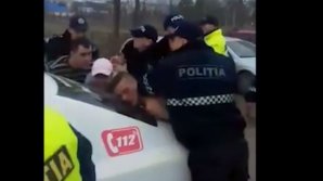 Zaria Balti fan brawl in Nisporeni