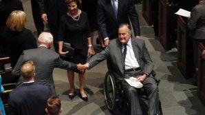 George Bush hospitalized after funerals of his wife