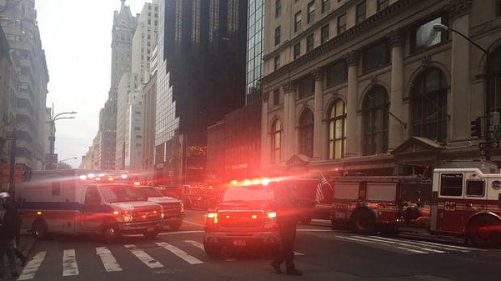 Blaze on 50th floor of Trump Tower in New York. Man, 67, killed and four firefighters injured 