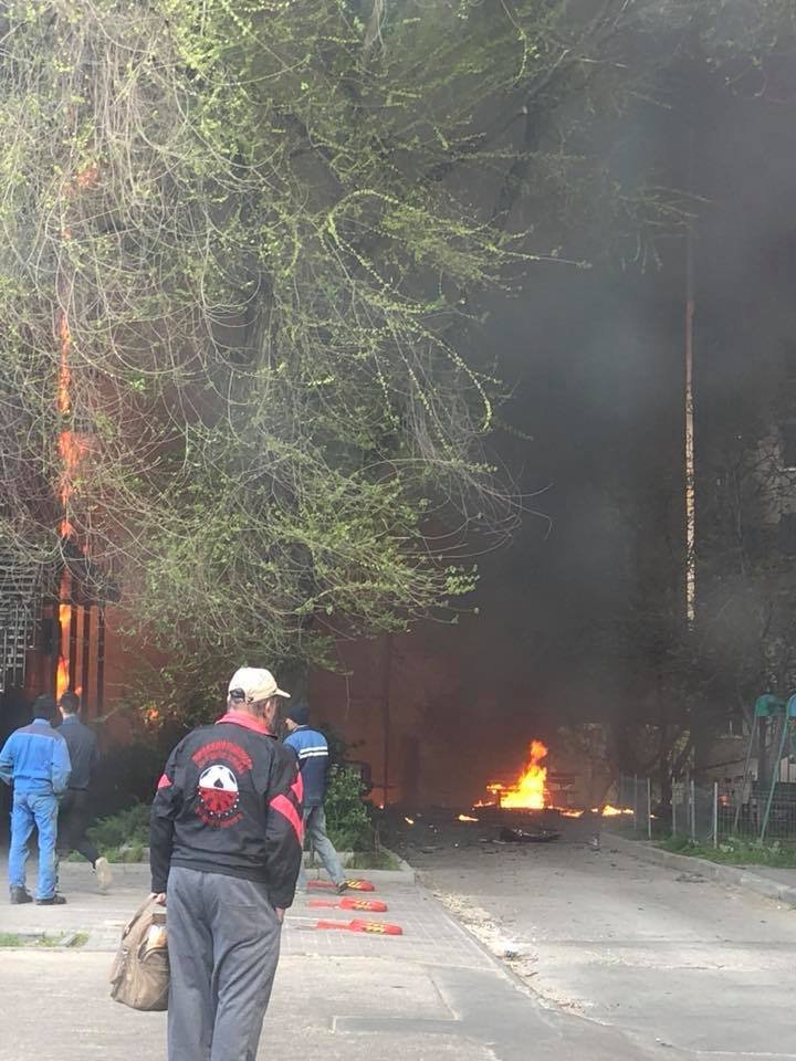 Devastating pictures of the Capital's second fire at a shopping mall from downtown