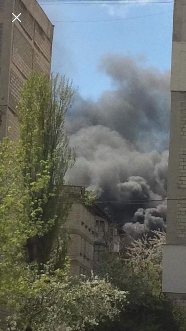 Fire at Science Academy of Moldova in Capital. Videos and Photos taken by eyewitnesses