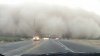 Thick dust storms make driving very dangerous in midwest states