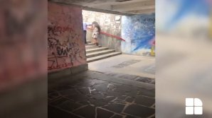 Shocking incident in subway from Capital. Jealous husband hit his wife