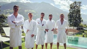 Moldova National football team is in Tirol region from Austria. Photo of players is viral on social media