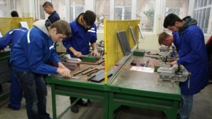 Job schools offer new chances. Besides practice, students can even get salaries