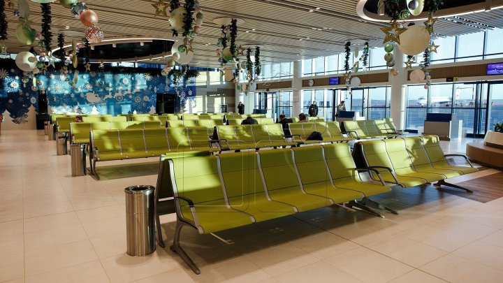 Departure hall of Chisinau Airport repaired. How it looks like after renovation 