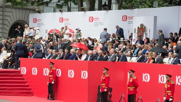 Andrian Candu at ceremony on 100th anniversary since Georgian Republic establishment 