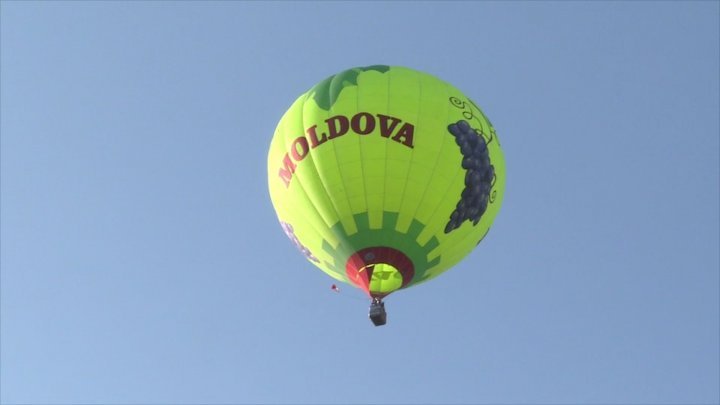 Spectacular hot air balloons in Orhei Vechi sky 