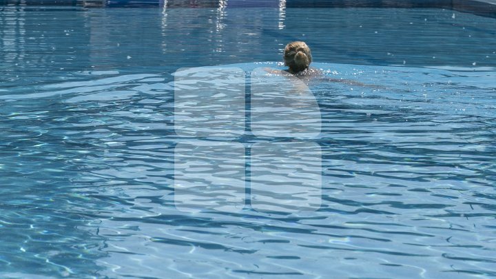 Summer season started. Sexy girls and good looking men at pools from Capital