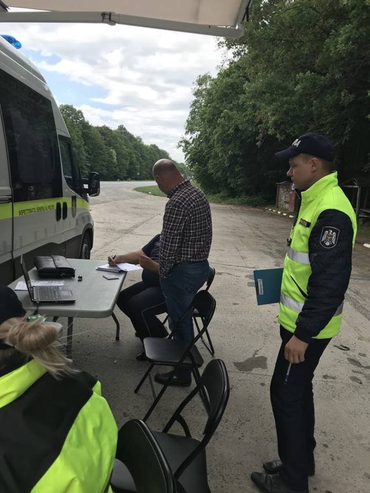 Road inspectors fined driver for excessive speed