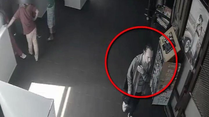 Thief searched by police for stealing handbag with expensive goods in Chisinau commercial center 