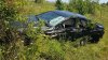 Car crash between BMW and minibus near Stejăreni village