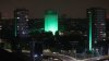 London buildings illuminated in green to mark anniversary of Grenfell fire