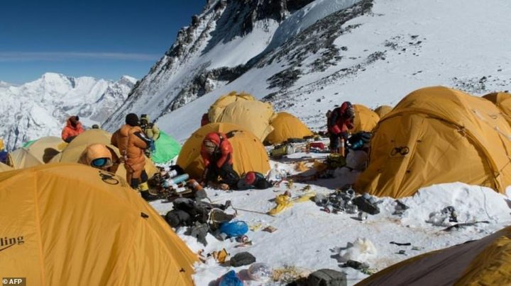Everest become the world's highest rubbish dump with increasing numbers of big-spending climbers turning it into a 'disgusting eyesore'