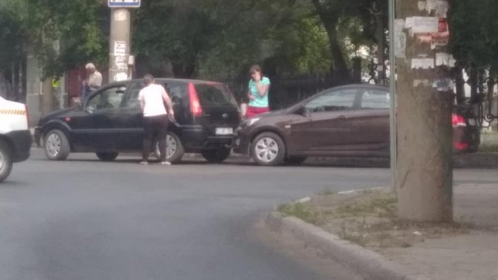 Two women hit each other at intersection of Capital 