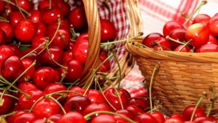 Cherry festival in Rusestii Noi. Visitors enjoyed traditional food and amazing atmosphere