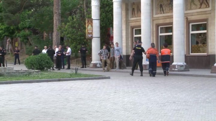 Law enforcement simulated a bomb scare at OSCE office