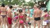 Bubble bath party at pools from Moldova.  How do Moldovans have fun during summer time