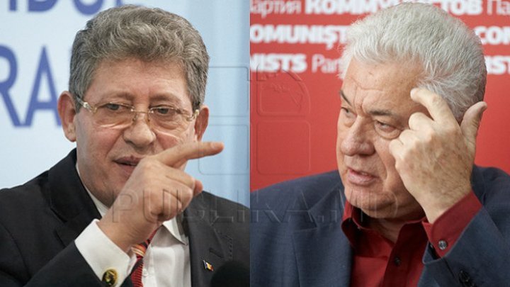 Insulting replies in Parliament between Vladimir Voronin and Mihai Ghimpu 