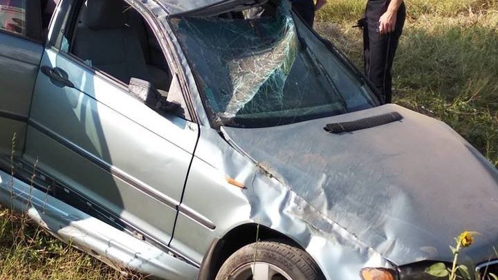 Accident occured on Leuseni-Chisinau highway. Car overturned (PHOTO) 