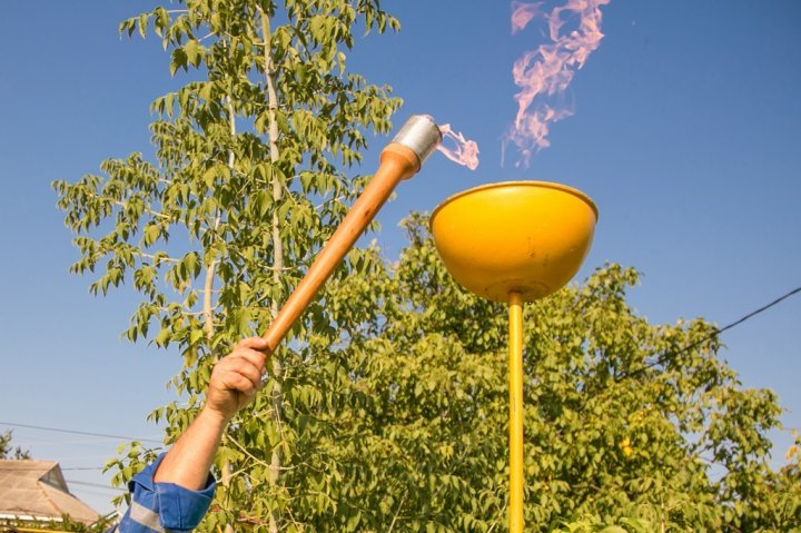 Good news for residents of Grozesti. The kindergarten was connected to gas pipeline