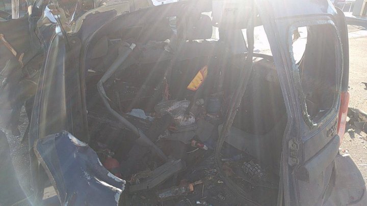 Bad luck for taxi driver from Capital. The gas tank of car exploded (PHOTO)