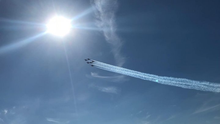 An exceptional aviation show takes place on Chisinau International Airport