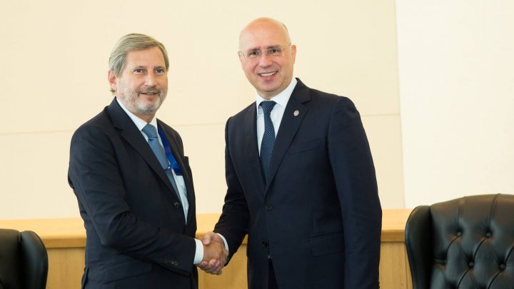 Pavel Filip at the meeting with Johannes Hahn: Place of Republic of Moldova is in Europe