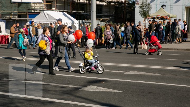 Chisinau dressed for a celebration. Music, Dances and Traditional Food for City Day