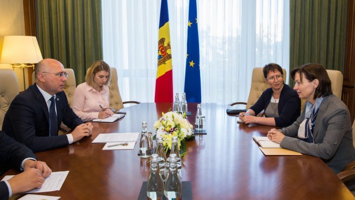 Prime-Minister Pavel Filip met new ambassador of Germany at Chisinau, Angela Ganniger