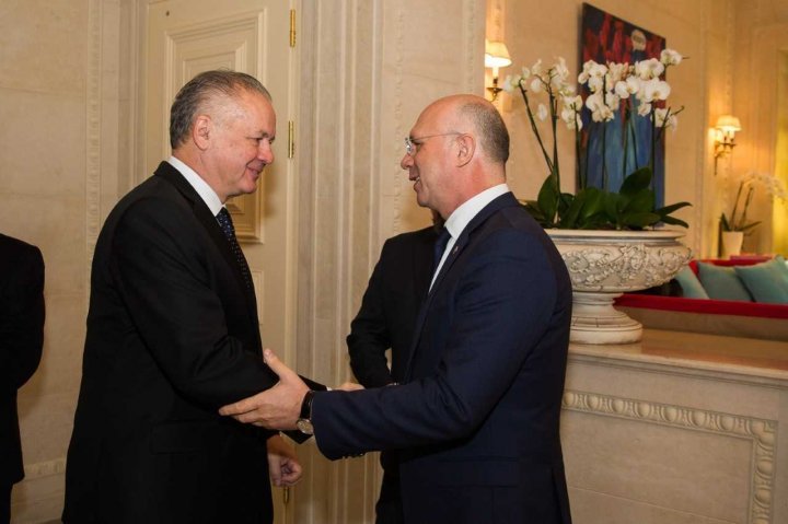 European path of Republic of Moldova, discussed by Prime Minister Pavel Filip and Slovak President Andrej Kiska