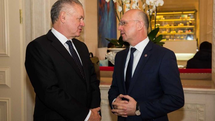 European path of Republic of Moldova, discussed by Prime Minister Pavel Filip and Slovak President Andrej Kiska