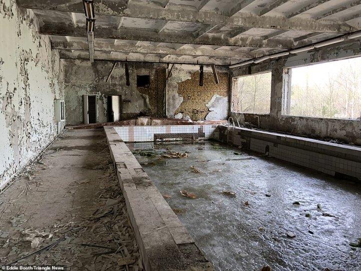 Haunting images show the nuclear wasteland which stands largely untouched since the catastrophe in 1986