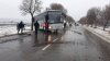 Several cars have drifted on ice on the Cahul-Vulcanesti road