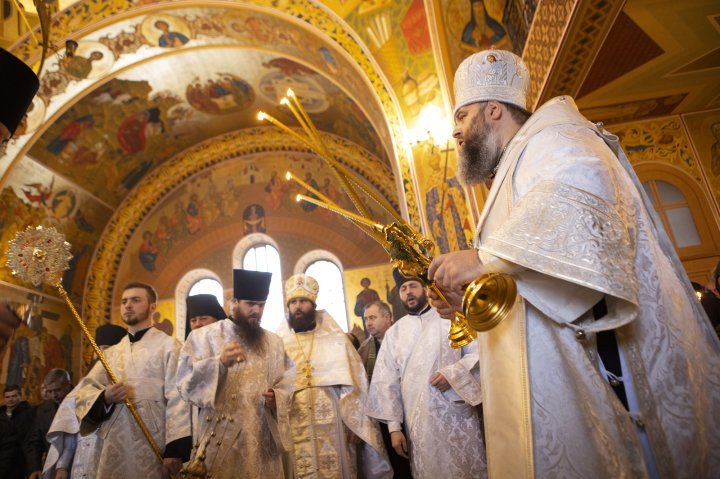 Christmas holiday at Curchi Monastery. The event was also attended by DPM leader, Vlad Plahotniuc