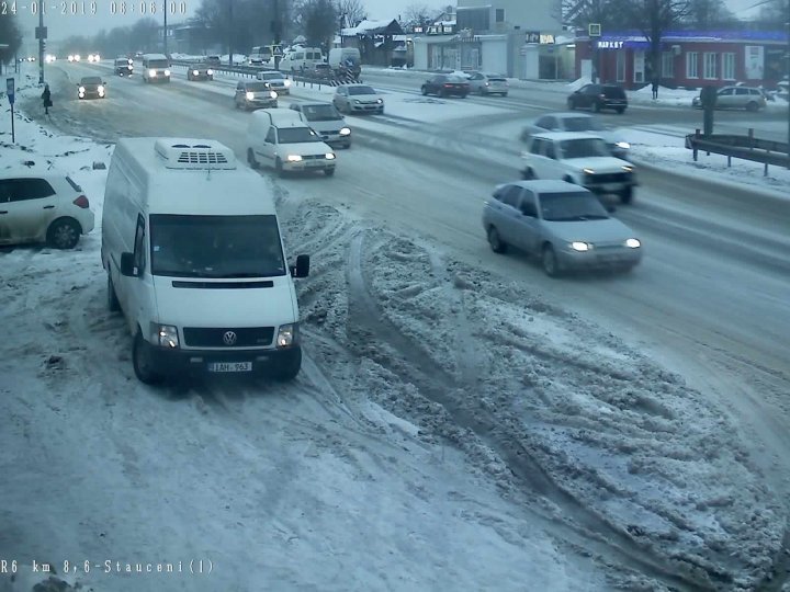 Attention drivers! Freezing rain and heavy snow across Moldova. How to circulate at this hour 