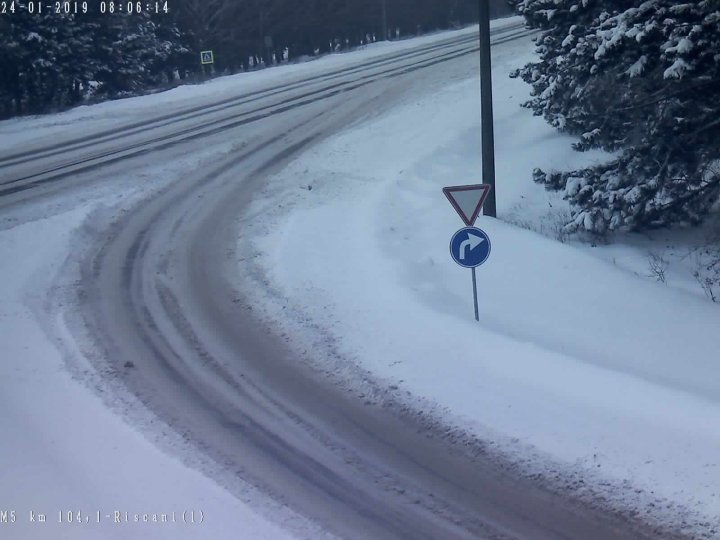 Attention drivers! Freezing rain and heavy snow across Moldova. How to circulate at this hour 